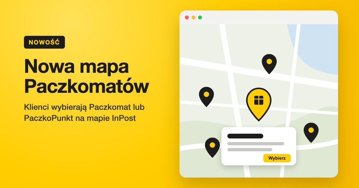Nowa mapa Paczkomatów InPost w Foto.Guru