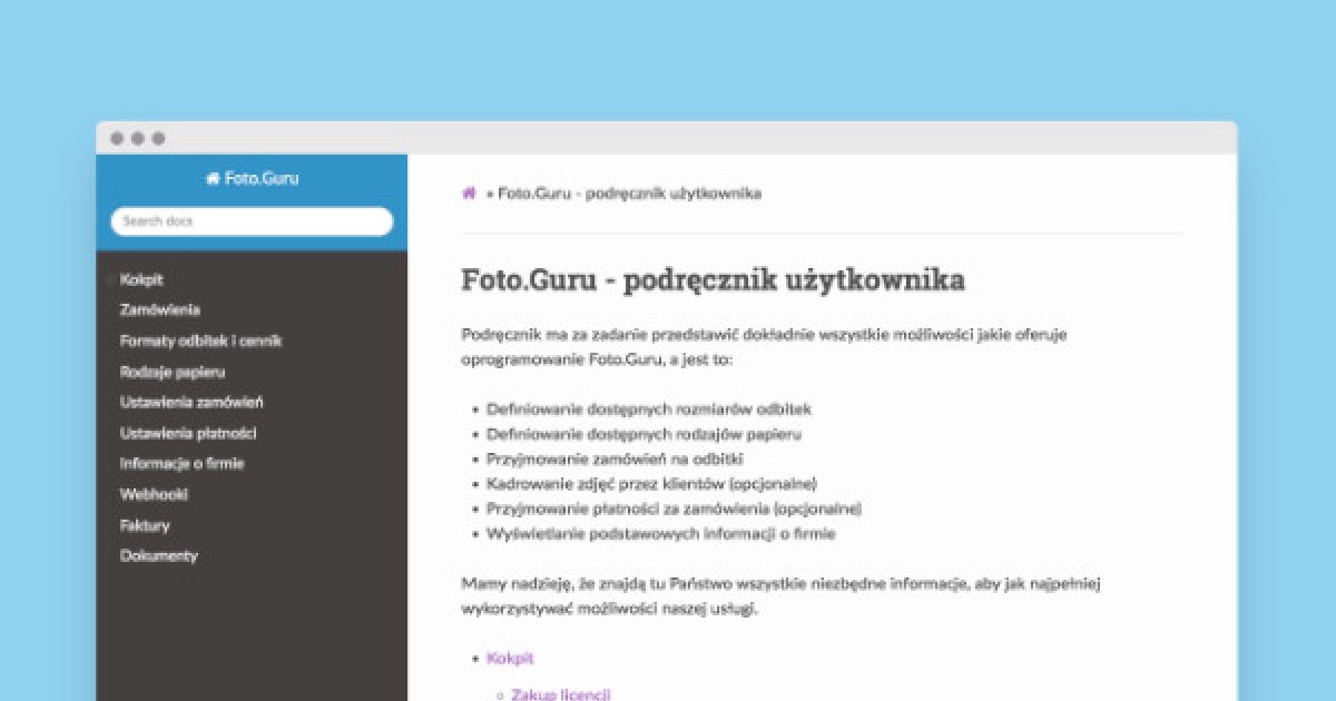 Wszystkie informacje w jednym miejscu - podręcznik użytkownika