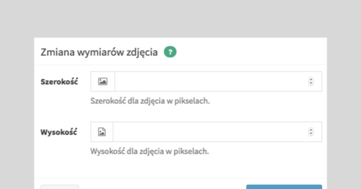 Automatyczne zmniejszanie wymiaru zdjęć i pełen kadr