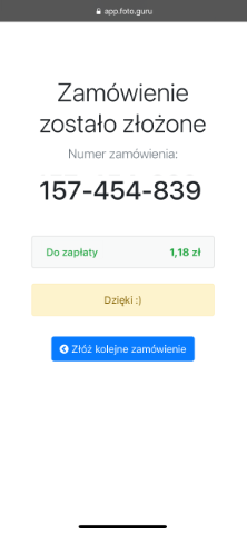 Podsumowanie zamówienia (telefon)